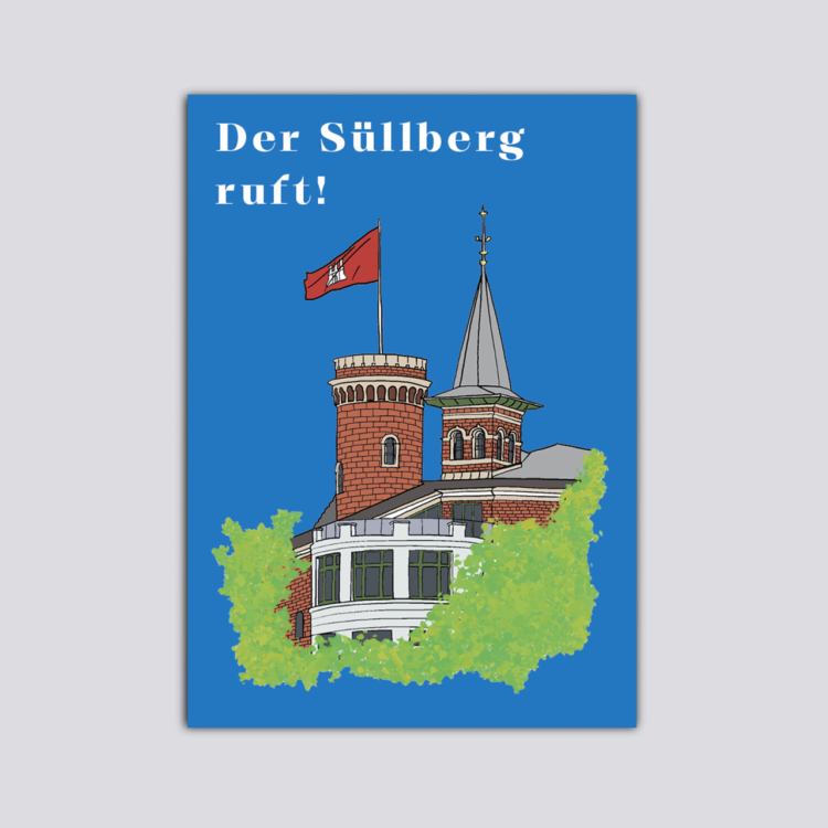 Postkarte Souvenir Süllberg Blankenese